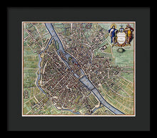 Load image into Gallery viewer, Old Map Of Paris 1657 - Framed Print