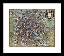 Load image into Gallery viewer, Old Map Of Paris 1657 - Framed Print