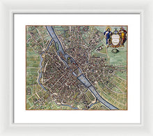 Load image into Gallery viewer, Old Map Of Paris 1657 - Framed Print