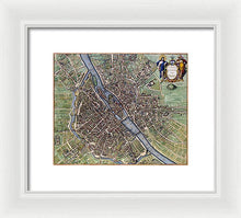 Load image into Gallery viewer, Old Map Of Paris 1657 - Framed Print