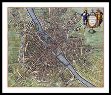 Load image into Gallery viewer, Old Map Of Paris 1657 - Framed Print