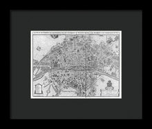 Load image into Gallery viewer, Old Map Of Paris 1742 - Framed Print