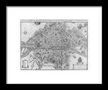 Load image into Gallery viewer, Old Map Of Paris 1742 - Framed Print