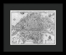 Load image into Gallery viewer, Old Map Of Paris 1742 - Framed Print