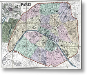 Paris 1878 - Metal Print