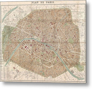 Paris 1894 - Metal Print