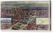 Load image into Gallery viewer, Old Map Of Penn Station 1910 - Canvas Print