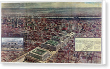 Load image into Gallery viewer, Old Map Of Penn Station 1910 - Canvas Print