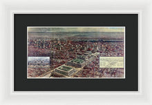 Load image into Gallery viewer, Old Map Of Penn Station 1910 - Framed Print