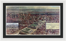 Load image into Gallery viewer, Old Map Of Penn Station 1910 - Framed Print