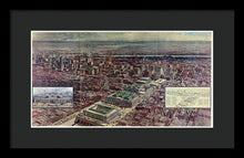 Load image into Gallery viewer, Old Map Of Penn Station 1910 - Framed Print