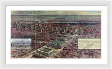 Load image into Gallery viewer, Old Map Of Penn Station 1910 - Framed Print