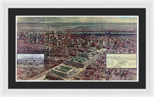 Load image into Gallery viewer, Old Map Of Penn Station 1910 - Framed Print