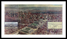 Load image into Gallery viewer, Old Map Of Penn Station 1910 - Framed Print