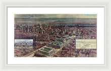 Load image into Gallery viewer, Old Map Of Penn Station 1910 - Framed Print