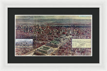 Load image into Gallery viewer, Old Map Of Penn Station 1910 - Framed Print