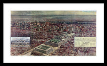 Load image into Gallery viewer, Old Map Of Penn Station 1910 - Framed Print