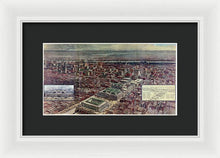 Load image into Gallery viewer, Old Map Of Penn Station 1910 - Framed Print