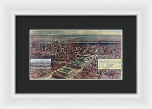 Old Map Of Penn Station 1910 - Framed Print