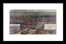 Load image into Gallery viewer, Old Map Of Penn Station 1910 - Framed Print