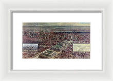 Load image into Gallery viewer, Old Map Of Penn Station 1910 - Framed Print