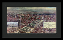 Load image into Gallery viewer, Old Map Of Penn Station 1910 - Framed Print