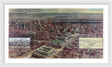 Load image into Gallery viewer, Old Map Of Penn Station 1910 - Framed Print