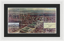 Load image into Gallery viewer, Old Map Of Penn Station 1910 - Framed Print