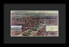 Load image into Gallery viewer, Old Map Of Penn Station 1910 - Framed Print