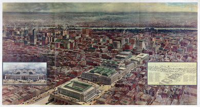 Old Map Of Penn Station 1910 - Art Print