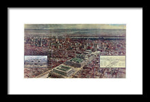 Load image into Gallery viewer, Old Map Of Penn Station 1910 - Framed Print