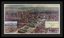 Load image into Gallery viewer, Old Map Of Penn Station 1910 - Framed Print