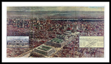 Load image into Gallery viewer, Old Map Of Penn Station 1910 - Framed Print