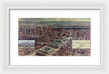 Load image into Gallery viewer, Old Map Of Penn Station 1910 - Framed Print