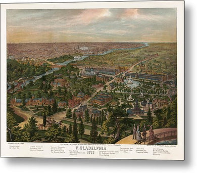 Philadelphia 1876 - Metal Print