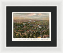 Load image into Gallery viewer, Old Map Of Philadelphia 1876 - Framed Print