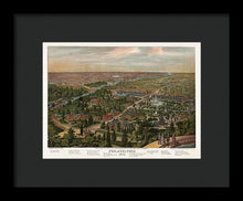 Load image into Gallery viewer, Old Map Of Philadelphia 1876 - Framed Print