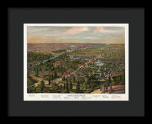 Load image into Gallery viewer, Old Map Of Philadelphia 1876 - Framed Print