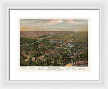 Load image into Gallery viewer, Old Map Of Philadelphia 1876 - Framed Print