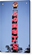 Load image into Gallery viewer, Photo Of A Giant Donuts Neon Sign - Acrylic Print