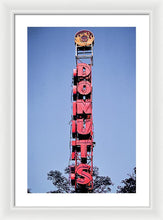 Load image into Gallery viewer, Photo Of A Giant Donuts Neon Sign - Framed Print