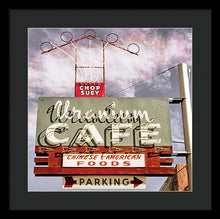 Load image into Gallery viewer, Photo Of A Roadside Cafe Sign - Framed Print