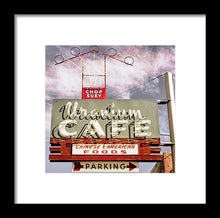 Load image into Gallery viewer, Photo Of A Roadside Cafe Sign - Framed Print