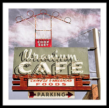 Load image into Gallery viewer, Photo Of A Roadside Cafe Sign - Framed Print