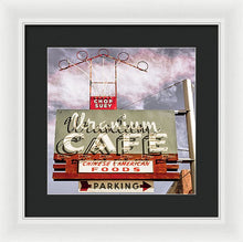 Load image into Gallery viewer, Photo Of A Roadside Cafe Sign - Framed Print