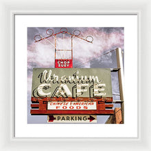 Load image into Gallery viewer, Photo Of A Roadside Cafe Sign - Framed Print