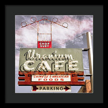 Load image into Gallery viewer, Photo Of A Roadside Cafe Sign - Framed Print