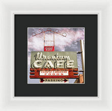 Load image into Gallery viewer, Photo Of A Roadside Cafe Sign - Framed Print