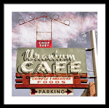 Load image into Gallery viewer, Photo Of A Roadside Cafe Sign - Framed Print