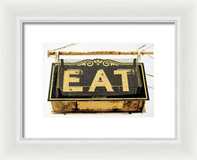 Load image into Gallery viewer, Photo Of A Vintage Diner Sign - Framed Print